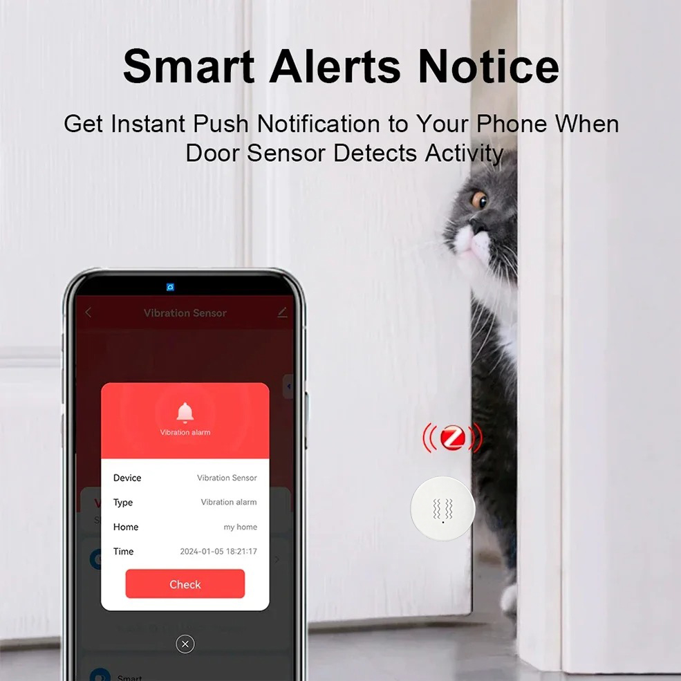 Tuya ZigBee Smart Vibration &  - Smart Home Security System บทวิจารณ์และราคา