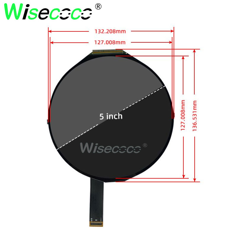 Round LCD Display 5 Inch 1080x - Smart Home Raspberry Pi บทวิจารณ์และราคา