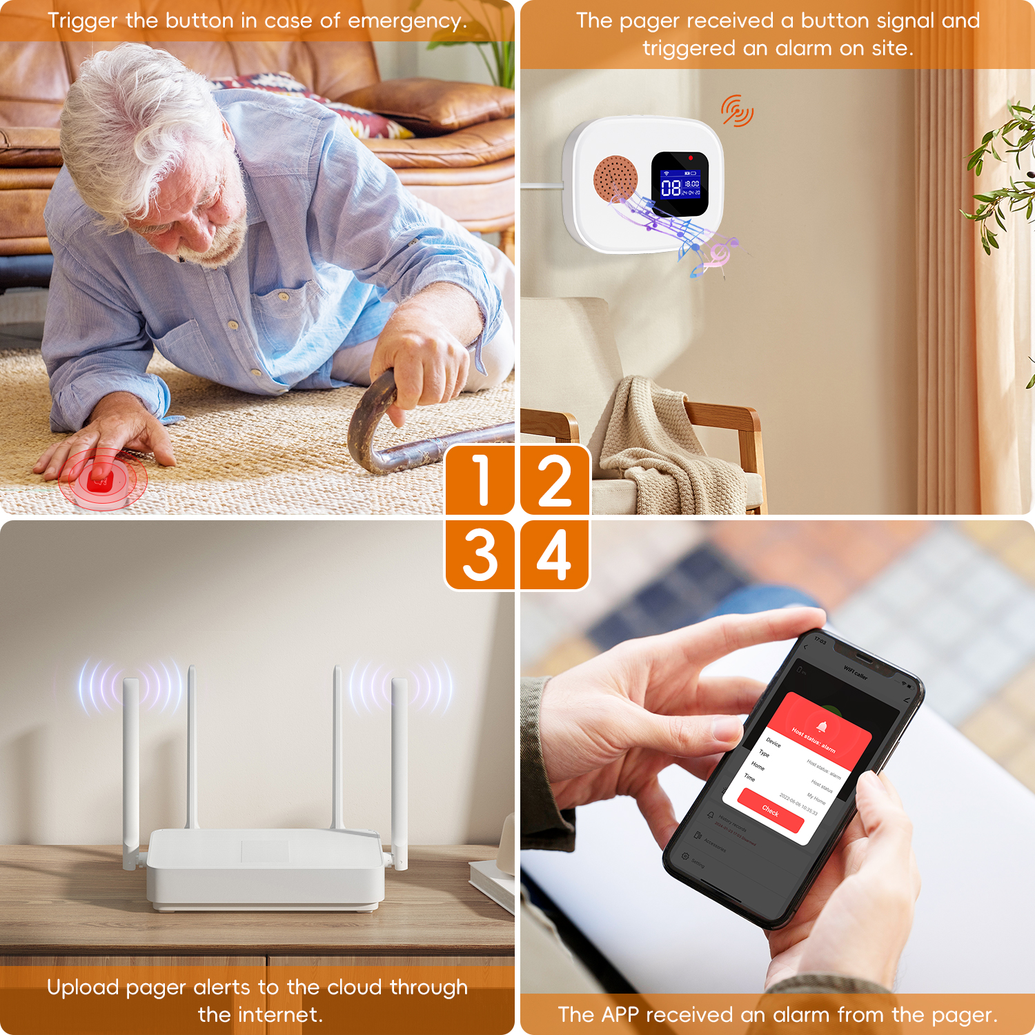 Emergency Call Button for Seni - Smart Home Security System บทวิจารณ์และราคา
