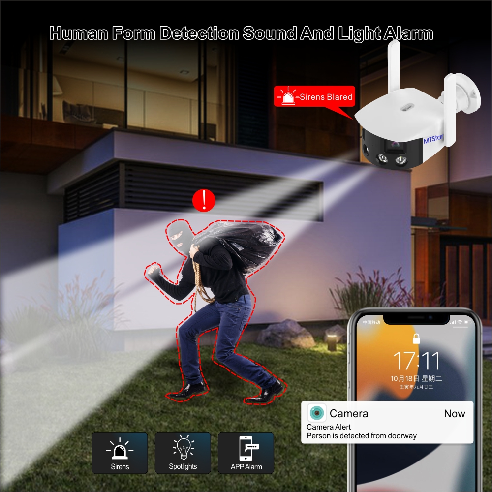 POE Onvif IP Camera WiFi Outdo - Smart Home Cctv บทวิจารณ์และราคา