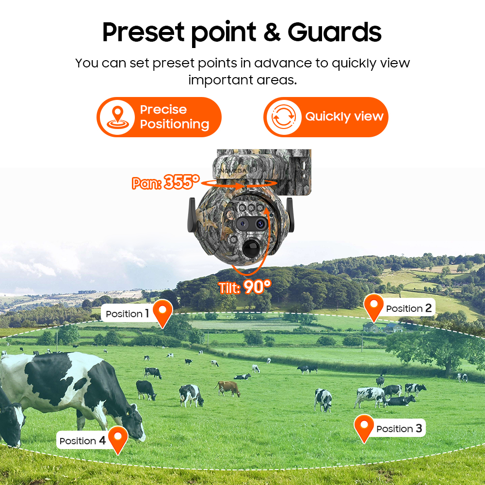 INQMEGA 8MP Solar Powered Came - Smart Home Cctv บทวิจารณ์และราคา