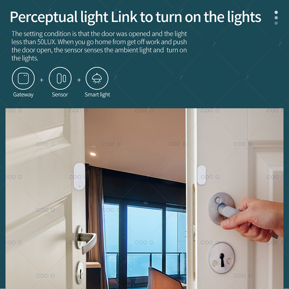 ZigBee Door Window Sensor Lux  - Door Window Sensor บทวิจารณ์และราคา