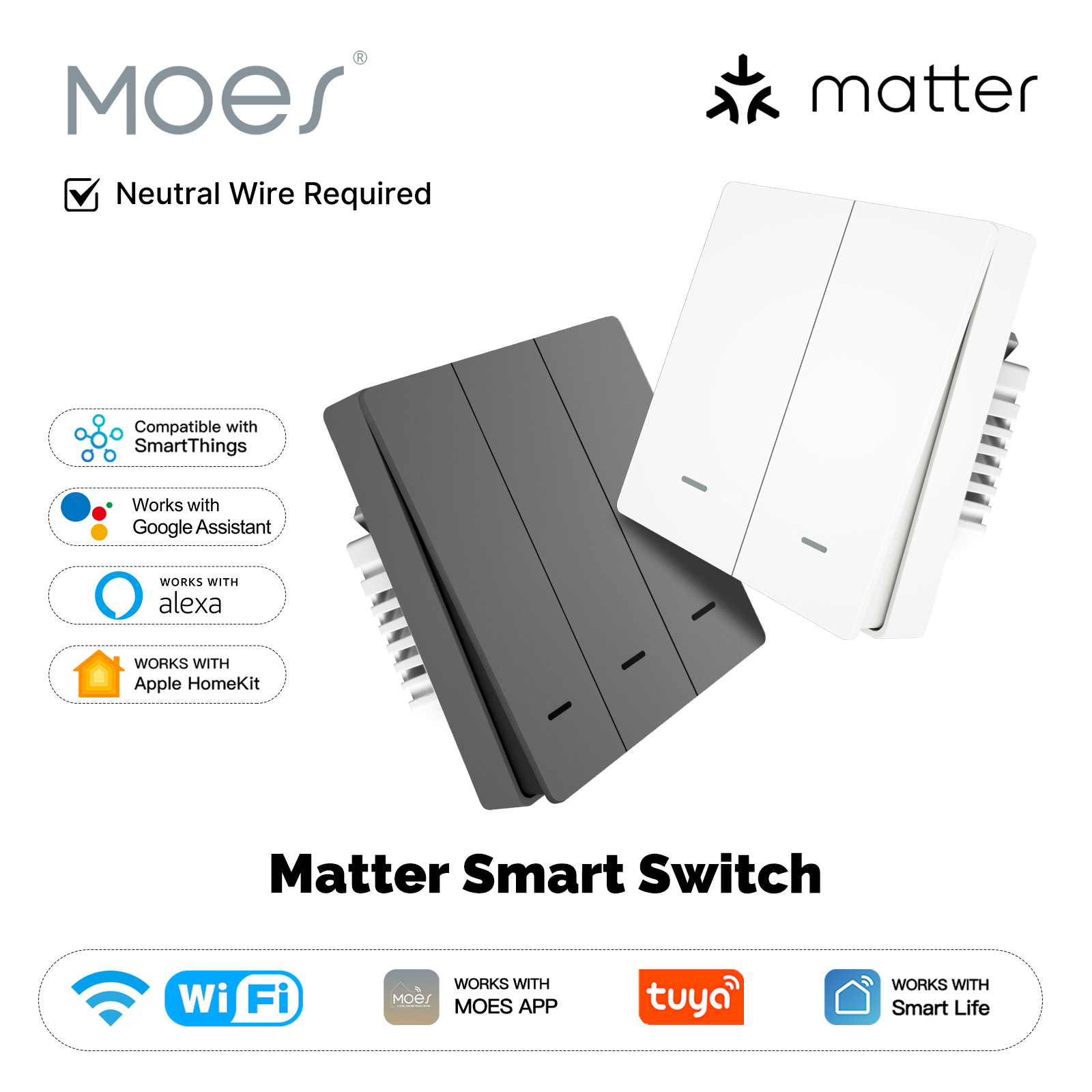 MOES Matter Tuya WiFi Smart Li - Smart Home Kits บทวิจารณ์และราคา