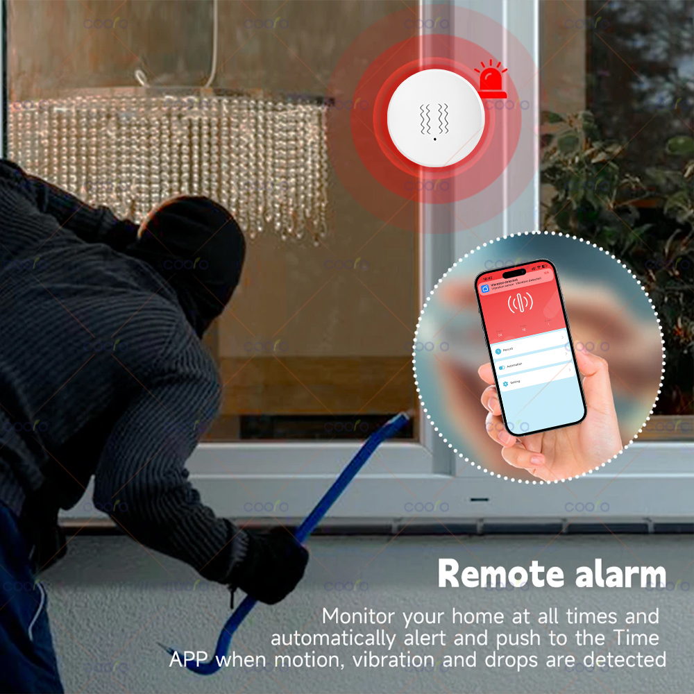 ZigBee Tuya Smart Vibration Se - Smart Home Security System บทวิจารณ์และราคา