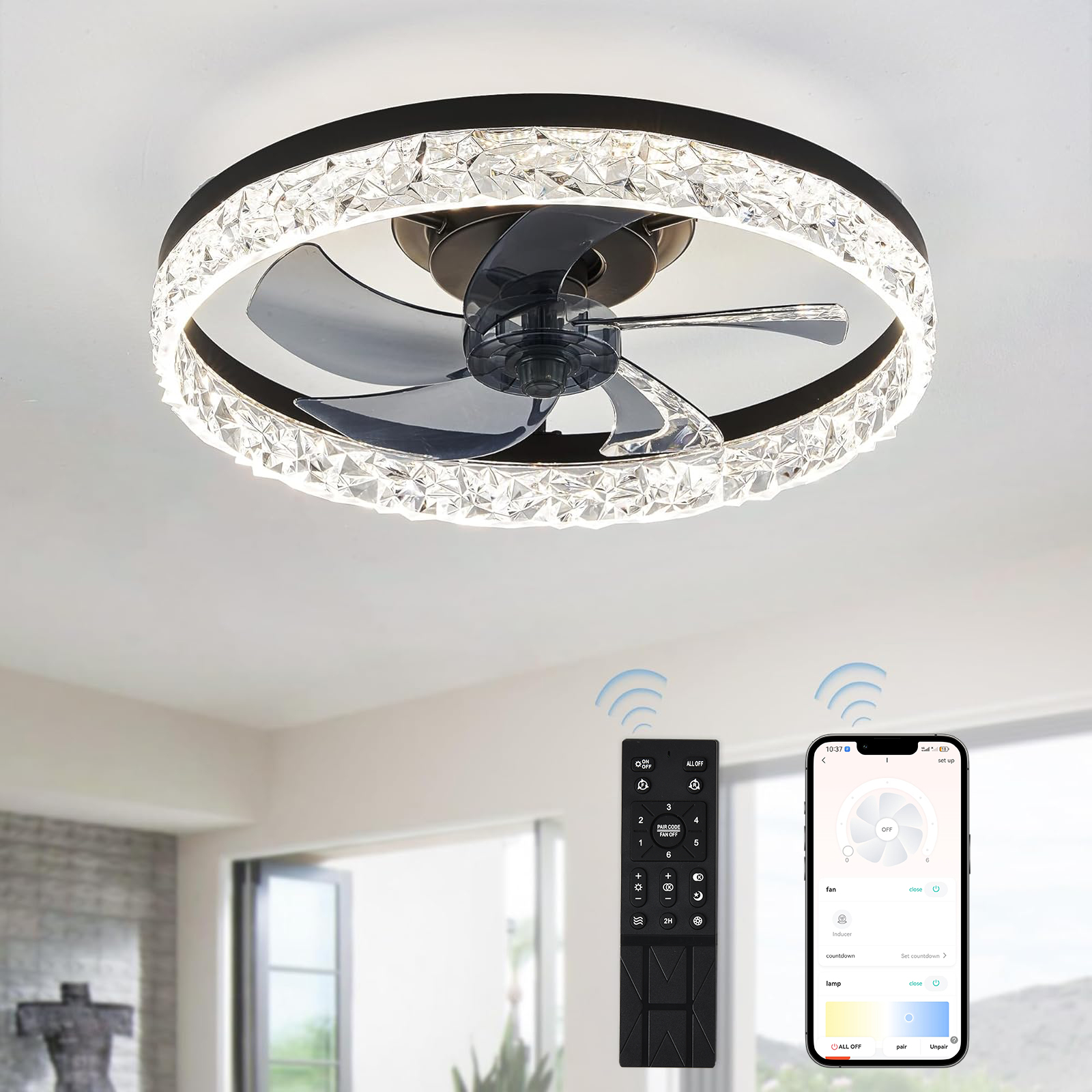Modern LED Ceiling Fan Lmap Re - Smart Home Ventilation System บทวิจารณ์และราคา