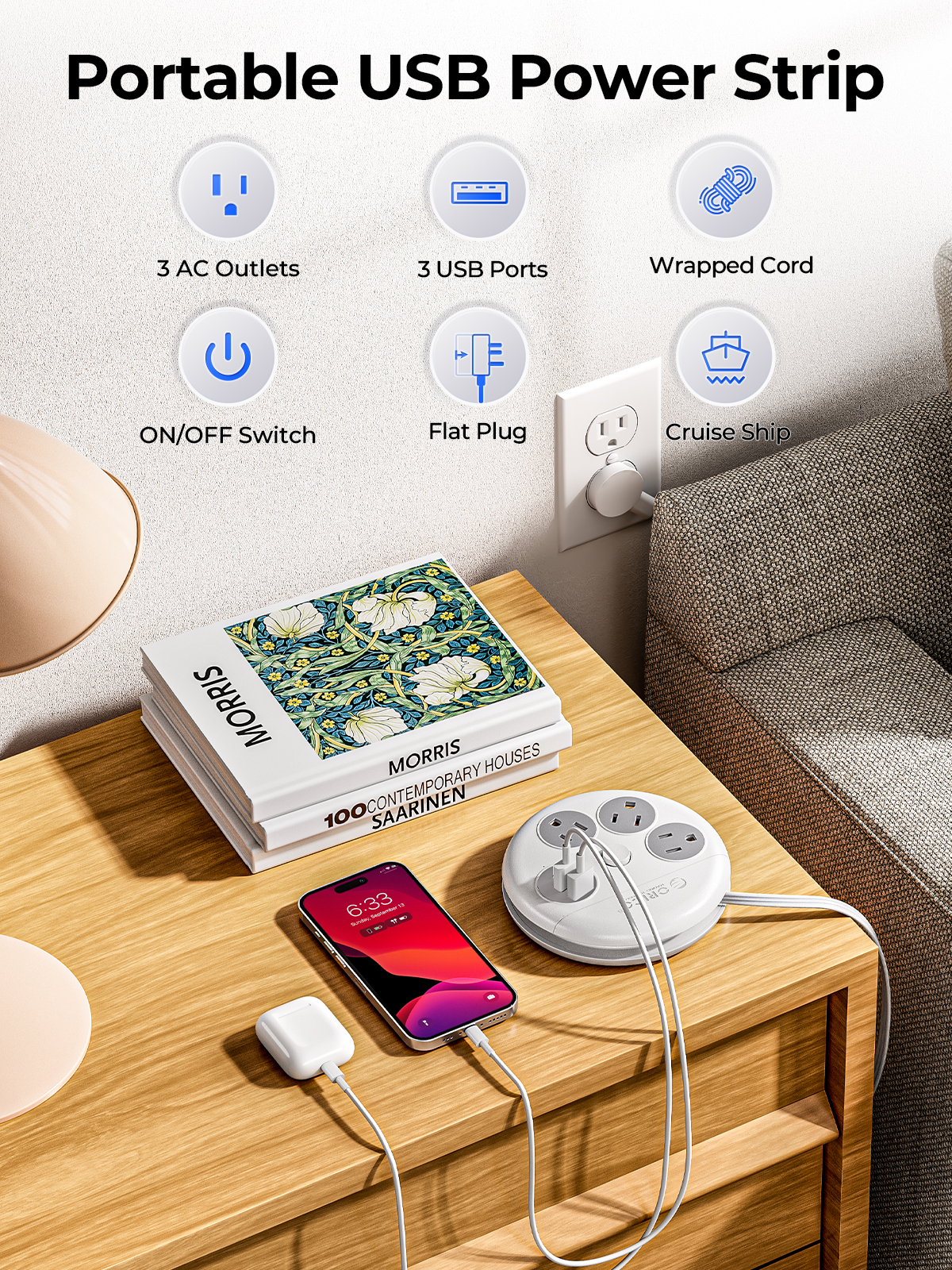 ORICO Power Strip Travel Adapt - Smart Power Strip บทวิจารณ์และราคา