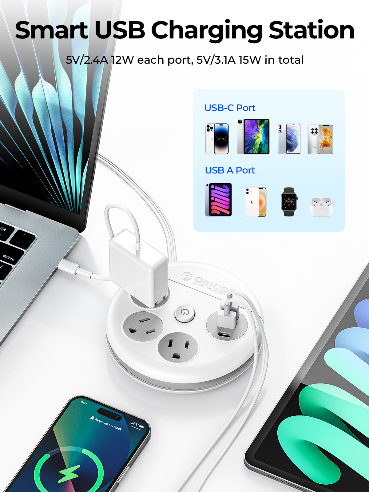 ORICO Power Strip Travel Adapt - Smart Power Strip บทวิจารณ์และราคา