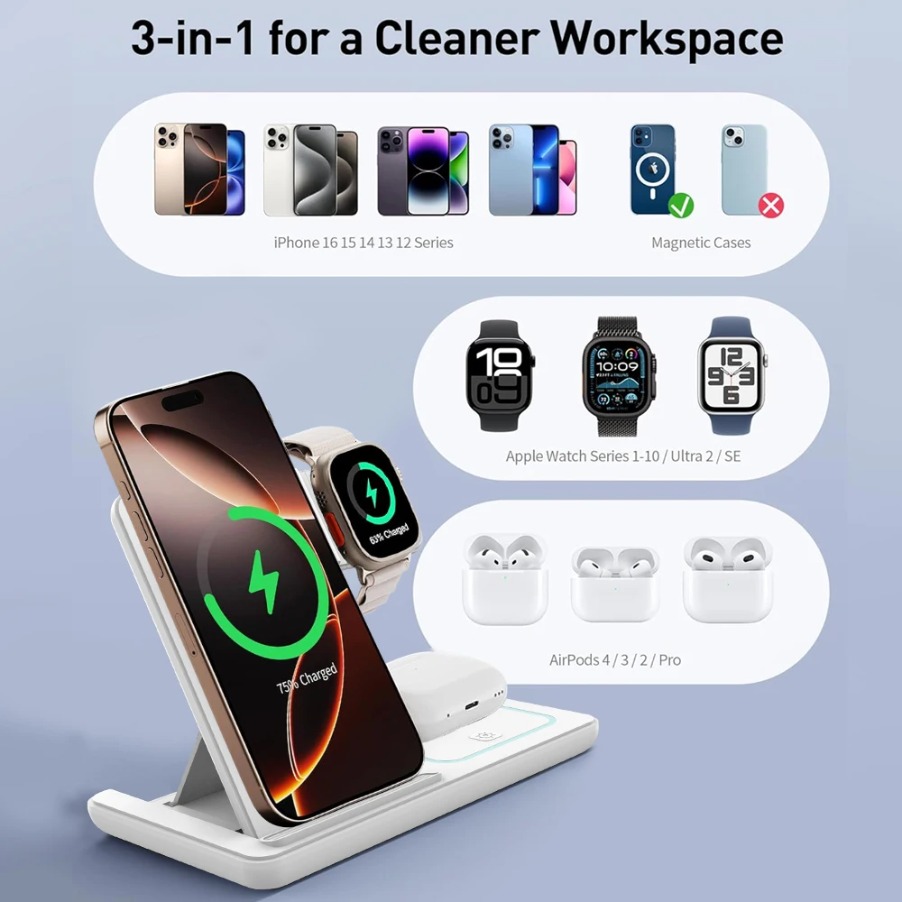 3 in 1 Foldable Night LED Ligh - Smart Night Light บทวิจารณ์และราคา