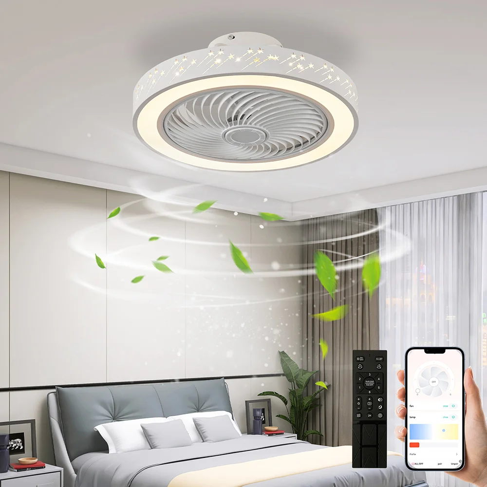 Smart App ceiling fan 46CM fan - Smart Home Ventilation System บทวิจารณ์และราคา