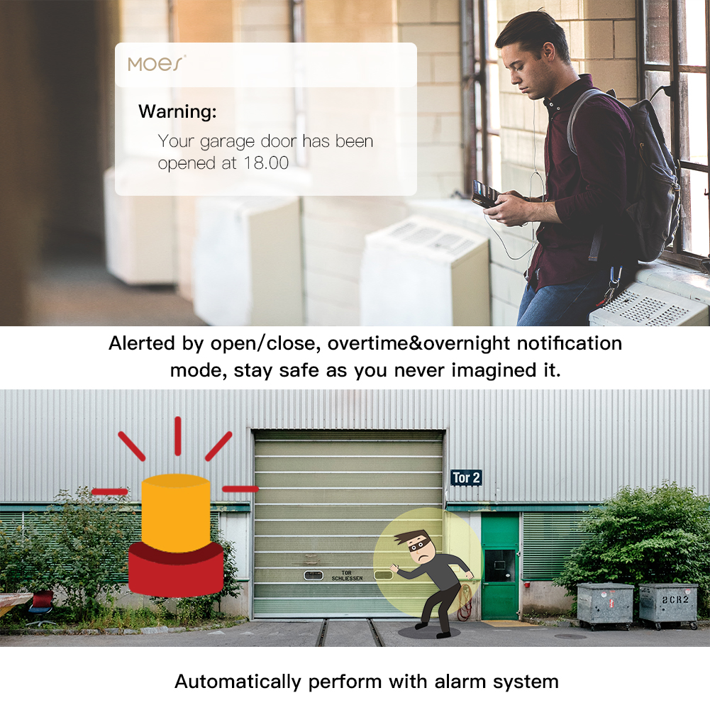 MOES Tuya WiFi Smart Garage Do - Smart Home Vimar บทวิจารณ์และราคา