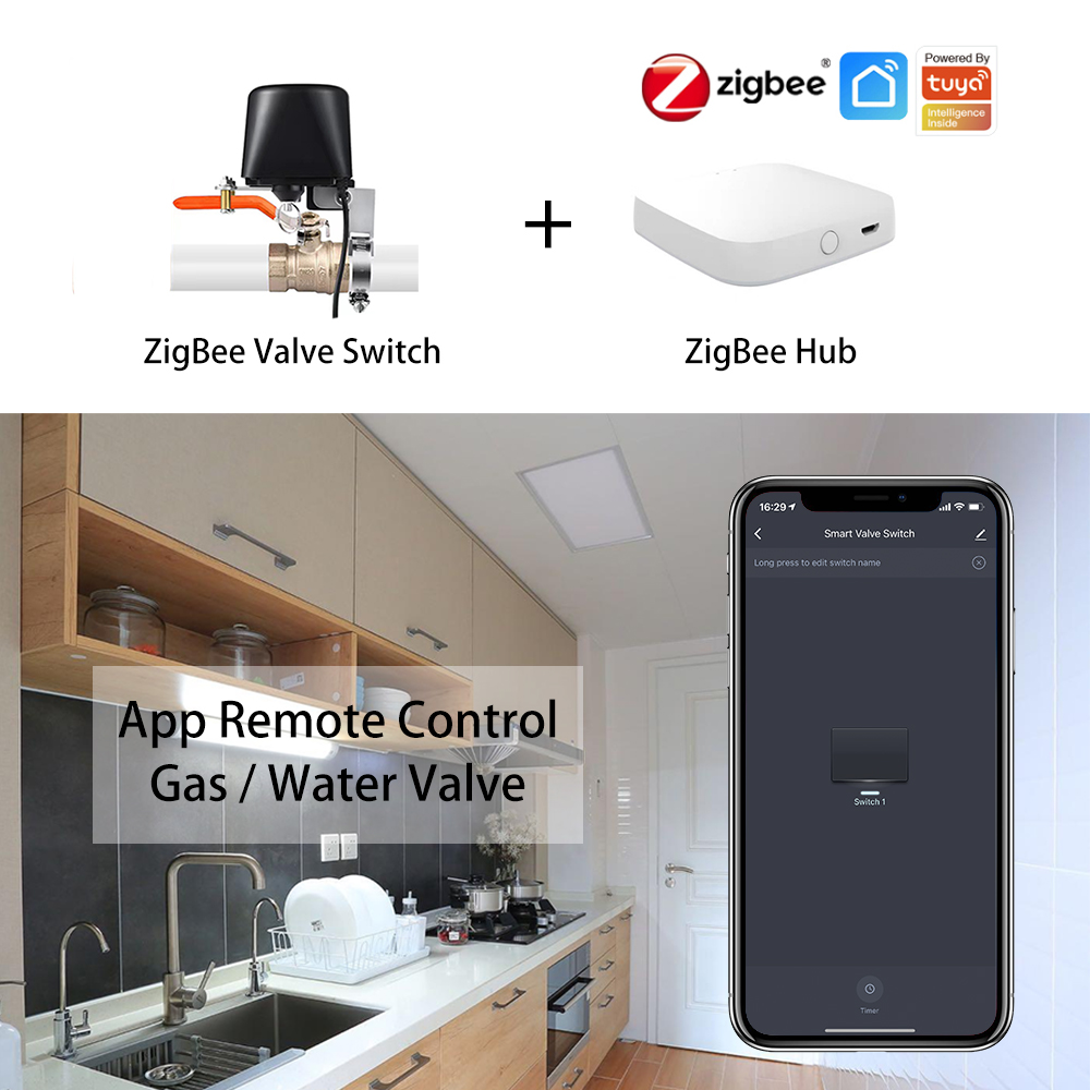 ZigBee Water/Gas Valve Remote  - Smart Home Kits บทวิจารณ์และราคา