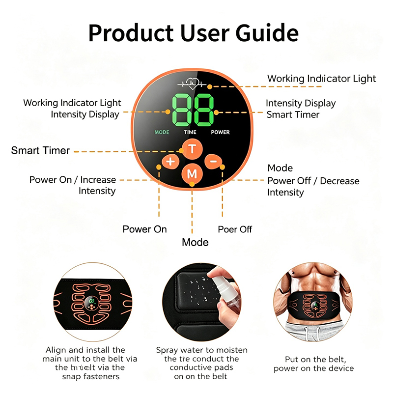 Abdominal Toning Belt Smart Ab - Smart Home Usb บทวิจารณ์และราคา