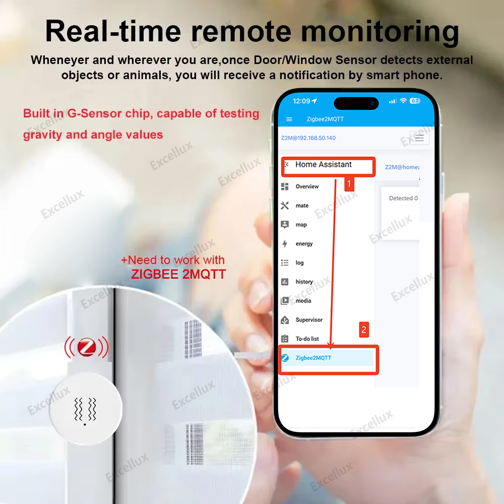 Zigbee 3.0 Smart Vibration Sen - Smart Home Solution บทวิจารณ์และราคา
