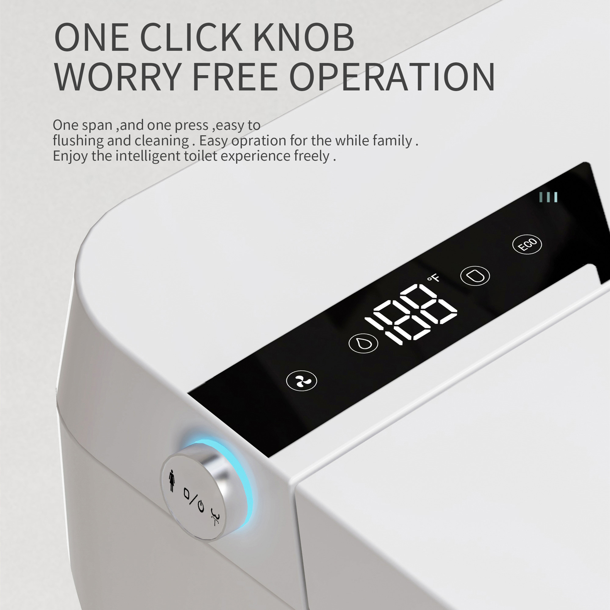 Smart Toilet-Heated Seat Dual- - Smart Night Light บทวิจารณ์และราคา
