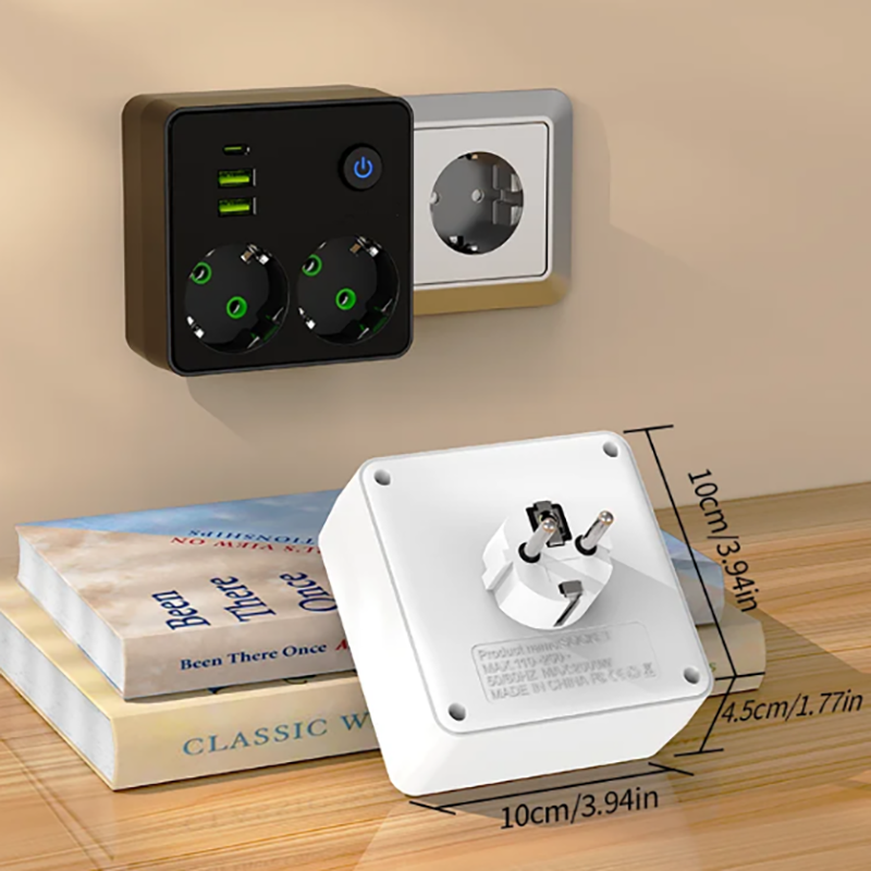 EU Plug Outlet 2 Sockets Multi - Smart Power Strip บทวิจารณ์และราคา
