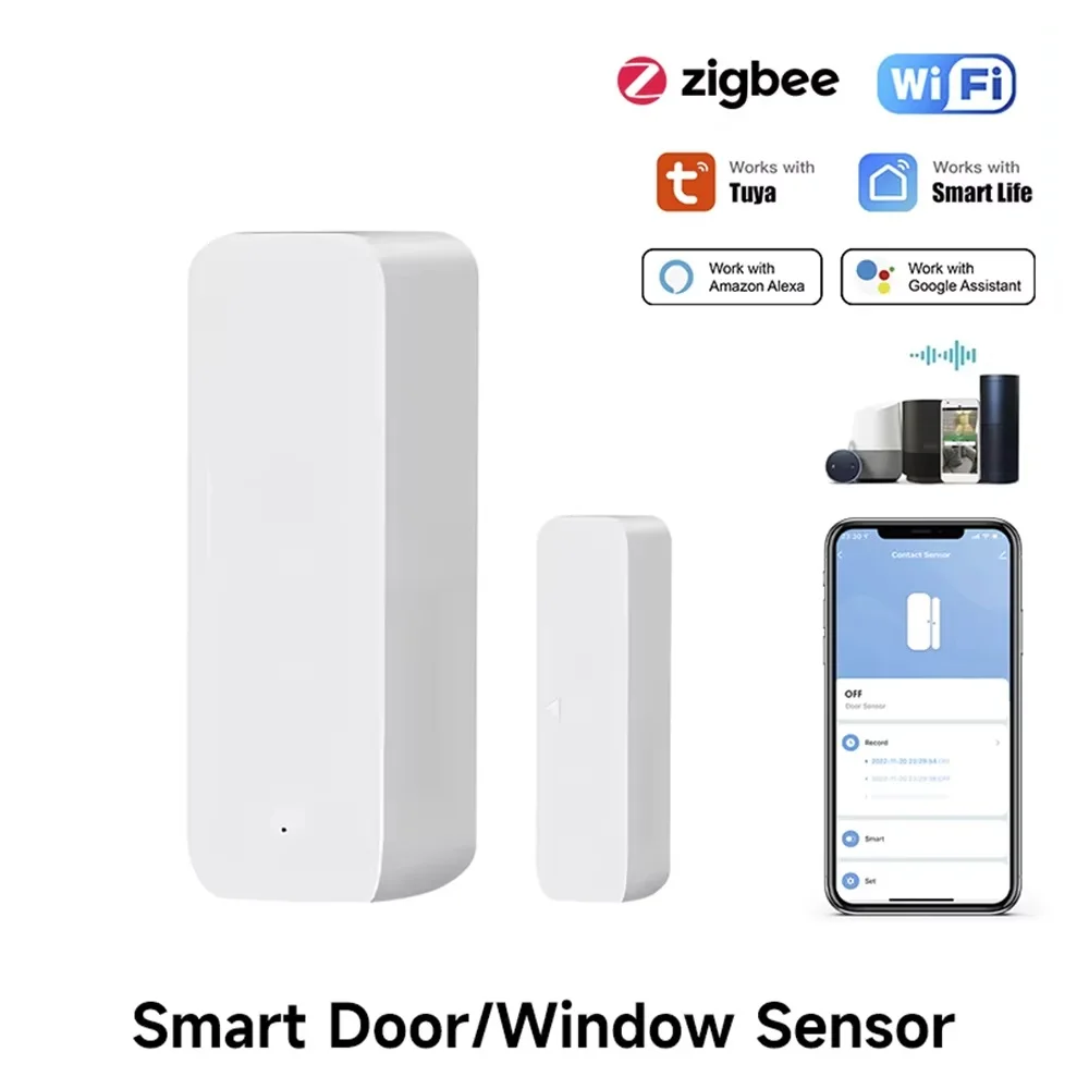 Tuya Zigbee/WiFi Magnetic Door - Door Window Sensor บทวิจารณ์และราคา