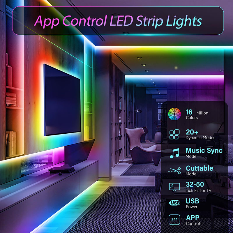 LED Strip Light Smart APP Remo - Smart Home Llm บทวิจารณ์และราคา