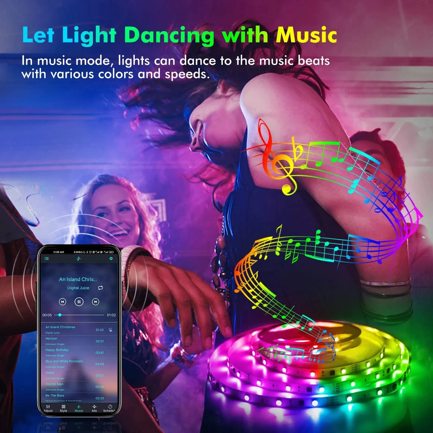 5V 5050 LED Strip Lights Room  - Smart Home Llm บทวิจารณ์และราคา