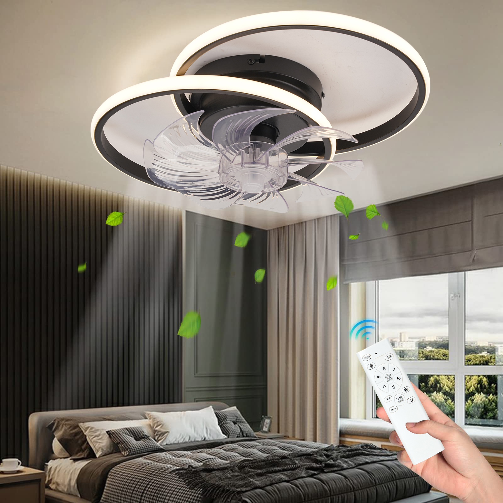 IRALAN Mute Ceiling Fan with L - Smart Home Ventilation System บทวิจารณ์และราคา