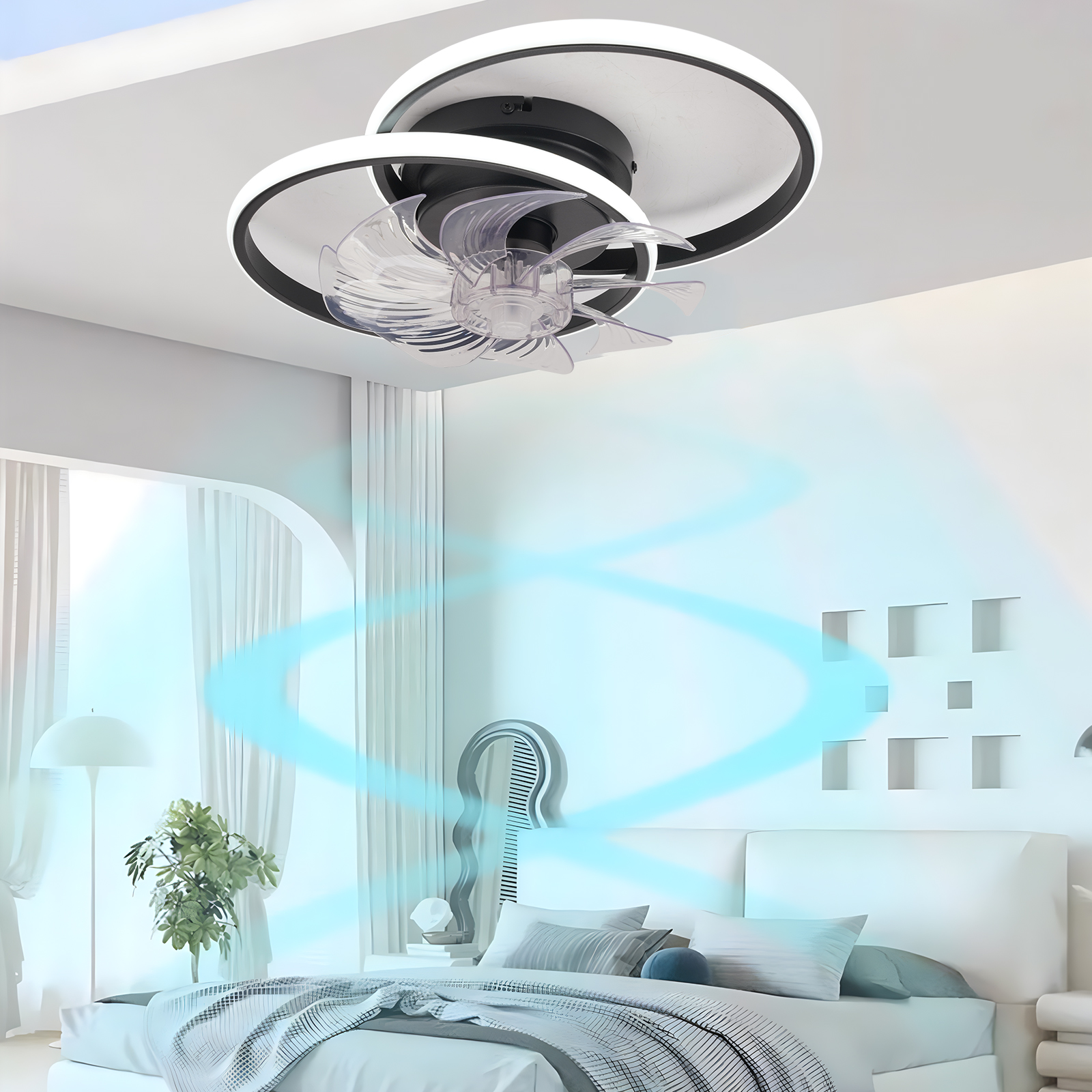 IRALAN Mute Ceiling Fan with L - Smart Home Ventilation System บทวิจารณ์และราคา