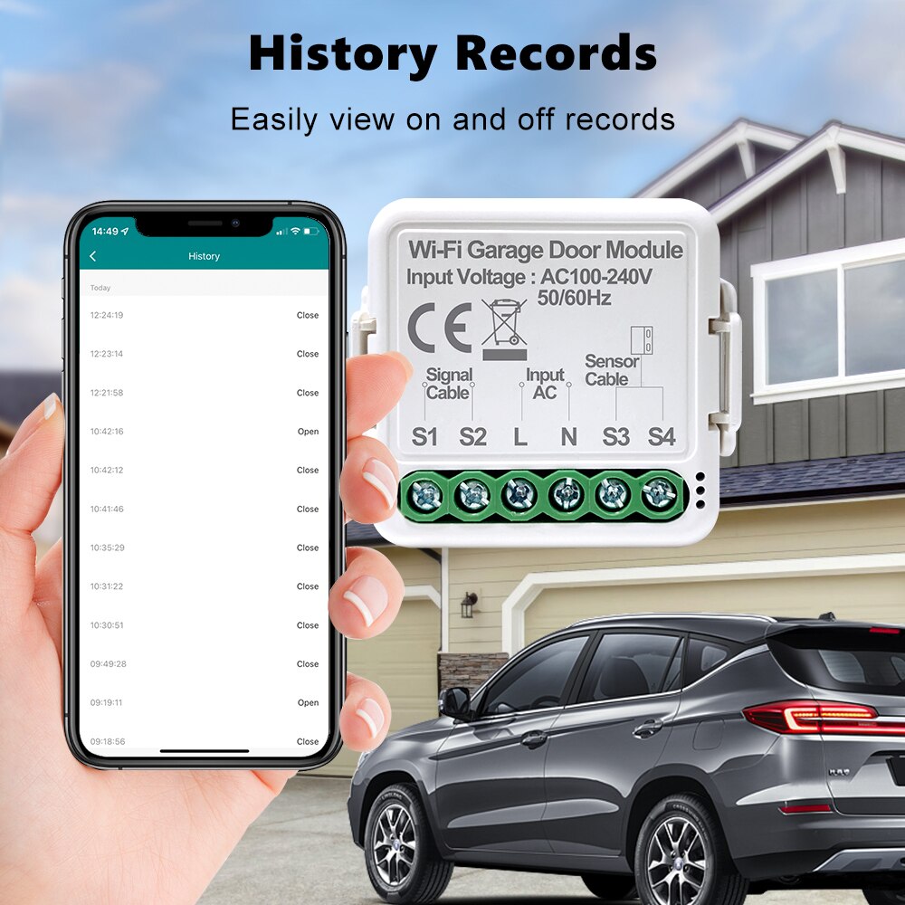 WiFi Tuya Smart Garage Door Sw - Smart Home Orvibo บทวิจารณ์และราคา
