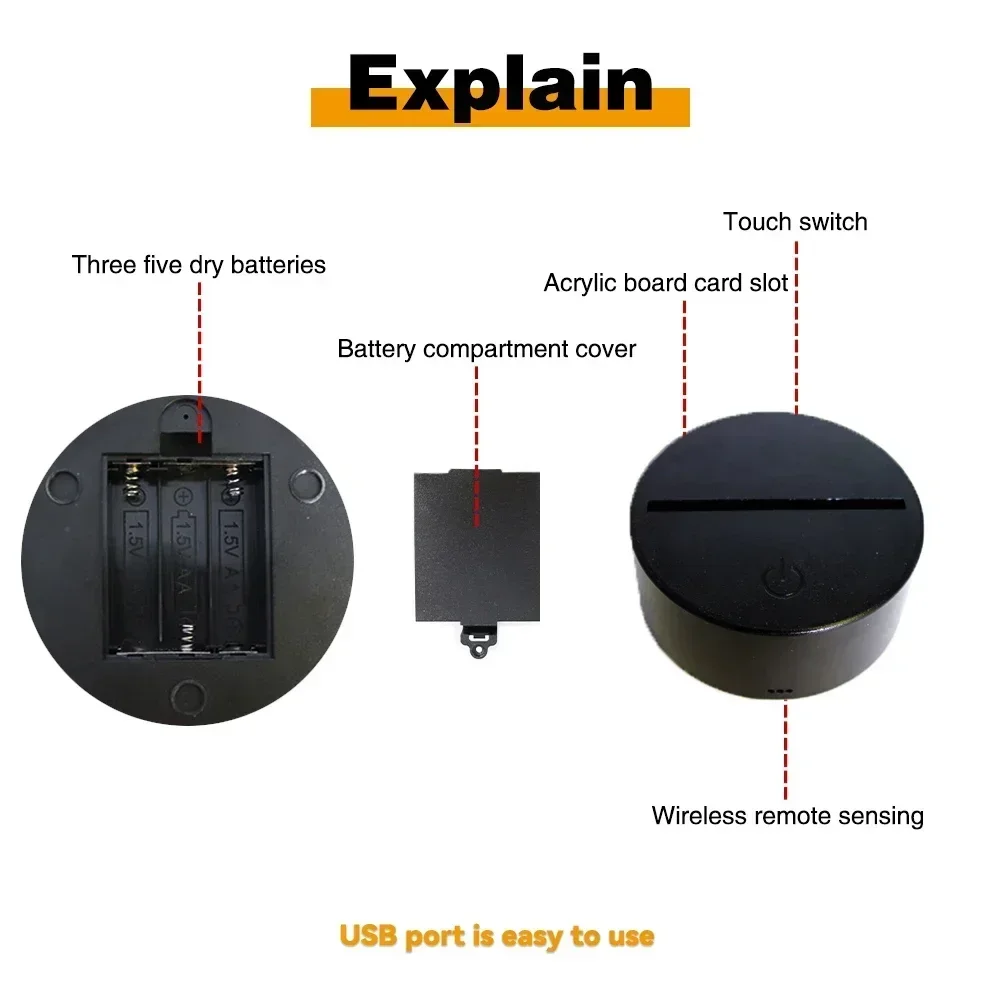 LED Night Light Illusion Stitc - Smart Night Light บทวิจารณ์และราคา